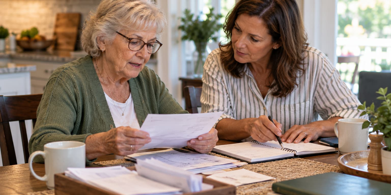 Aging parent and daugther Planning Finances Together